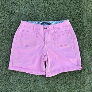 ONE5ONE Womens Size 30x7 Pink Stretch Cotton Utility Patch Pocket Shorts